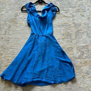 Alice + Olivia blue midi dress